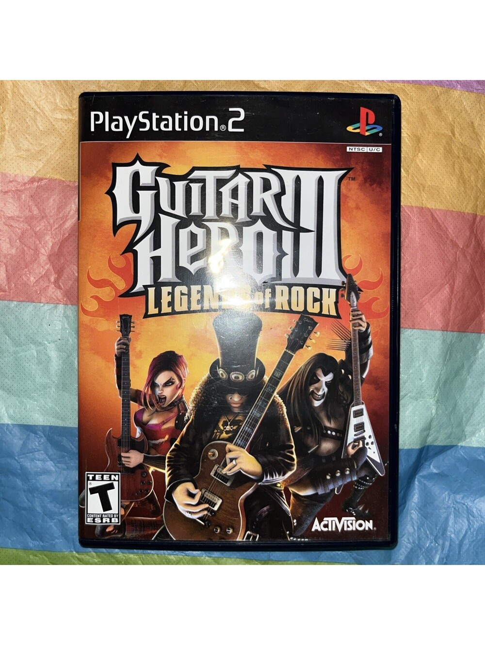 Guitar Hero III Legends Of Rock (PS2) Tested. Manual. Original Case